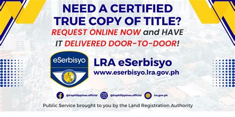 How to Get CTC of Title using LRA eSerbisyo Portal .